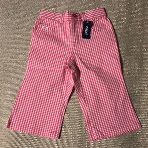 🔥NWT🔥 GAP Pink Plaid Capris